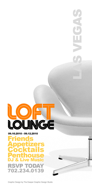 Loft Lounge Half Page AD Design Las-Vegas Flyer Design