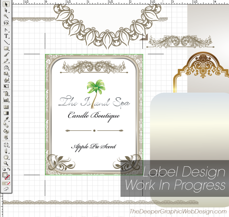 las vegas graphic design candle label flyer website business card seo